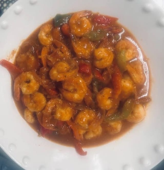 Camarones Criollos O Al Ajillo / Creole Shrimp.
