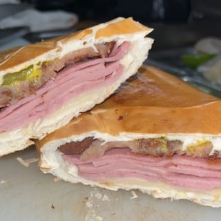 Cuban Croqueta Sandwich